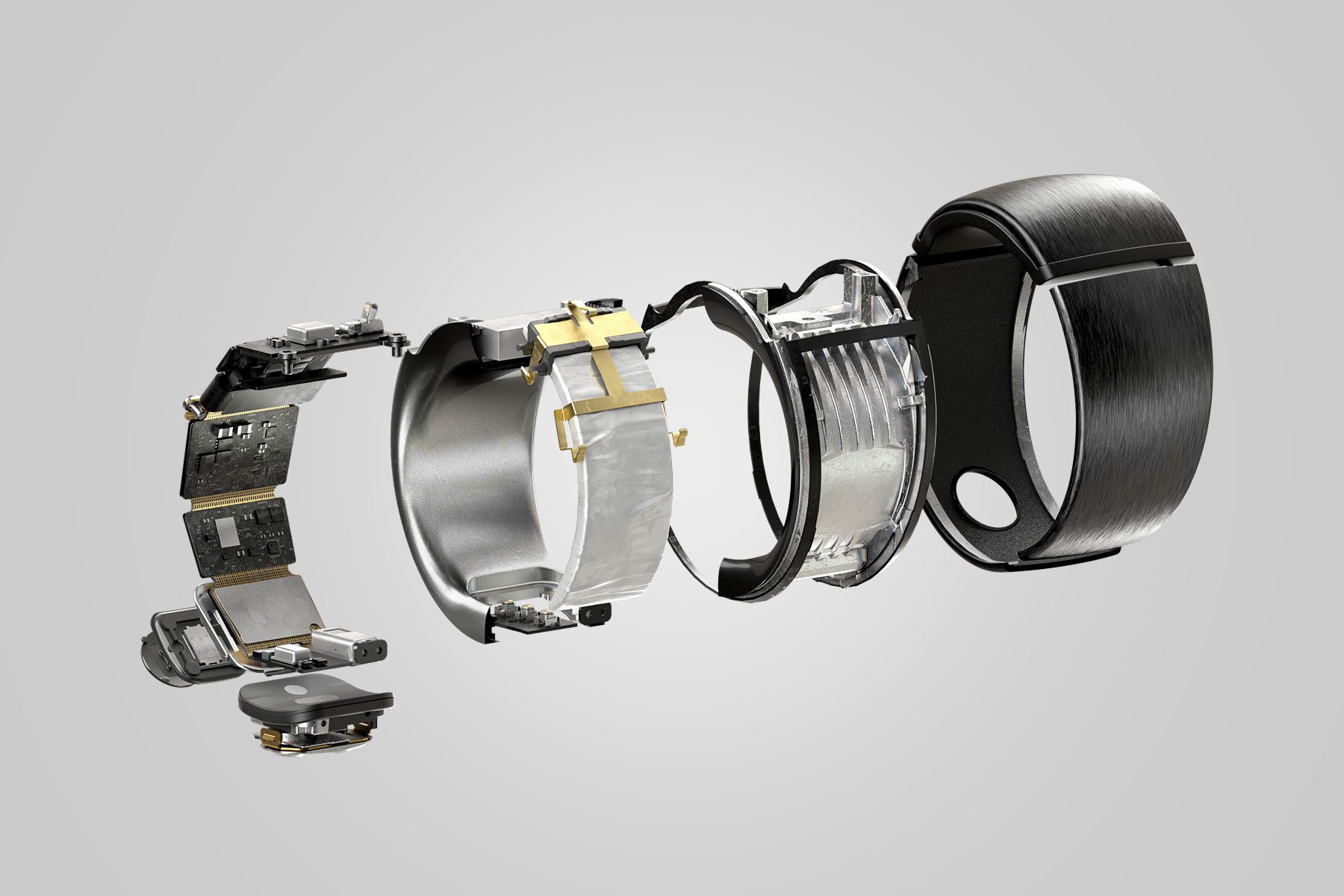 Exploded Amazon Echo Loop